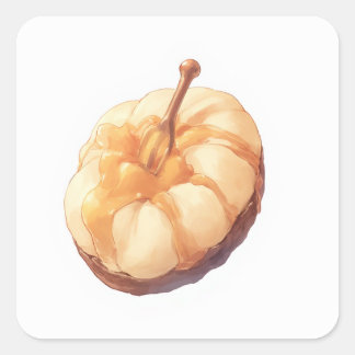 Soft Friendly Art Quadratischer Aufkleber