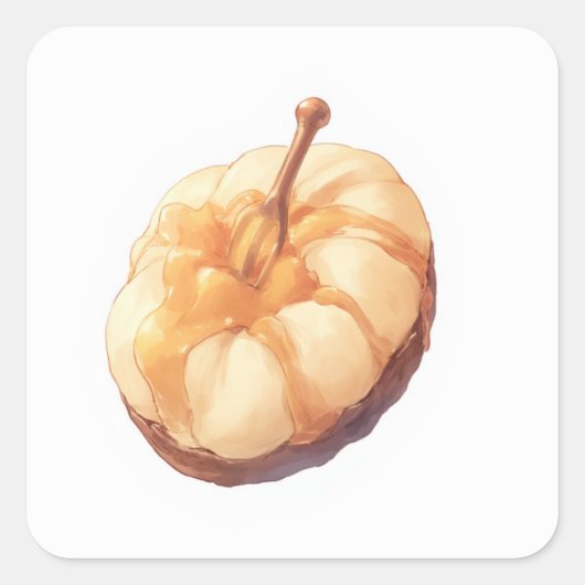 Soft Friendly Art Quadratischer Aufkleber (Vorderseite)