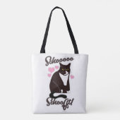 Soft Funny Cat Slogan Tasche (Rückseite)