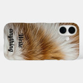 Soft Fur Textil Handy Case - Calico Cat Ästhetik (Rückseite (Horizontal))