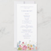 Soft Garden Florals Hochzeitsfeier (Vorderseite)