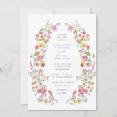 Soft Garden Florals Hochzeitsfeier Einladung (Vorderseite)