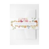 Soft Garden Florals Wedding Einladungsbanderole (Vorderseite Beispiel)