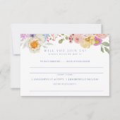 Soft Garden Florals Wedding RSVP Einladung (Vorderseite)