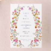 Soft Garden Florals Wedding Save the Date Einladung