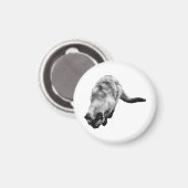 Soft Gaze, Calm Reminder Magnet (Vorderseite/Rückseite)