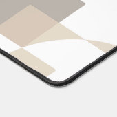 Soft Geometric Blocks – Calm Neutral Abstract Work Schreibtischunterlage (Ecke)