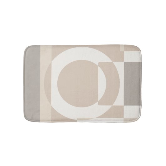 Soft Geometric Blocks – Simple and Sleek Badematte (Vorderseite)