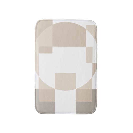 Soft Geometric Blocks – Simple and Sleek Badematte (Vorderseite Vertikal)