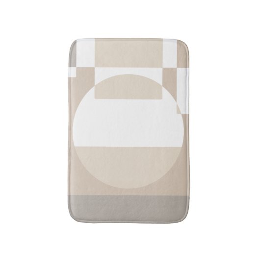 Soft Geometric Blocks – Simple and Sleek Badematte (Vorderseite Vertikal)