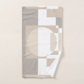 Soft Geometric Blocks – Simple and Sleek Badhandtuch Set (Handtuch)