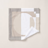 Soft Geometric Blocks – Simple and Sleek Badhandtuch Set (Waschlappen)