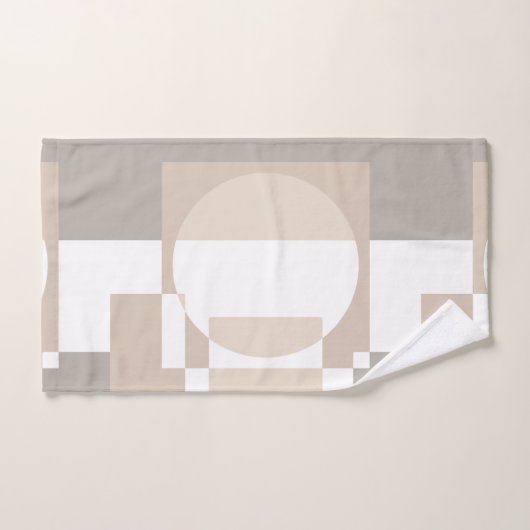 Soft Geometric Blocks – Simple and Sleek Badhandtuch Set (Handtuch)