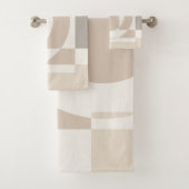 Soft Geometric Blocks – Simple and Sleek Badhandtuch Set (Insitu)