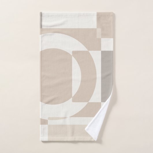 Soft Geometric Blocks – Simple and Sleek Badhandtuch Set (Handtuch)