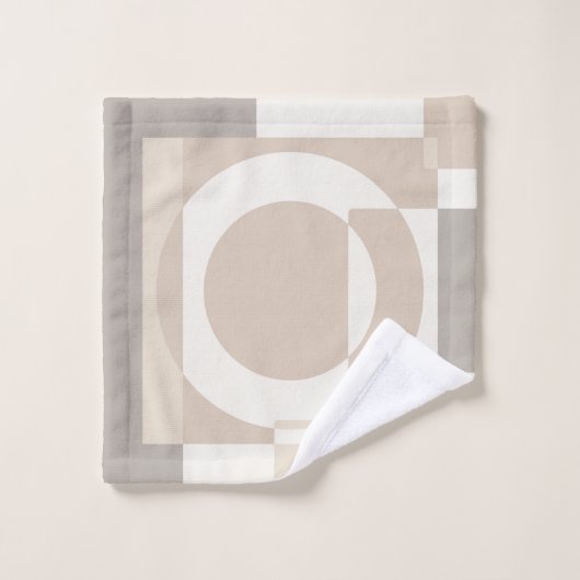 Soft Geometric Blocks – Simple and Sleek Badhandtuch Set (Waschlappen)