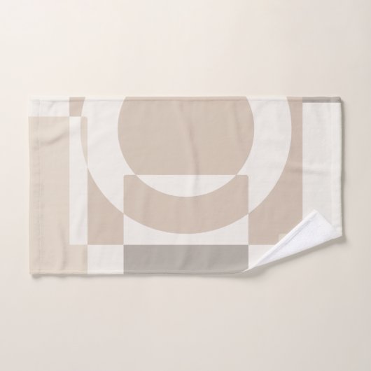 Soft Geometric Blocks – Simple and Sleek Badhandtuch Set (Handtuch)