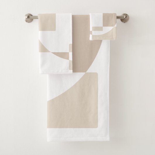Soft Geometric Blocks – Simple and Sleek Badhandtuch Set (Insitu)