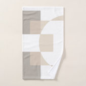 Soft Geometric Blocks – Simple and Sleek Badhandtuch Set (Handtuch)