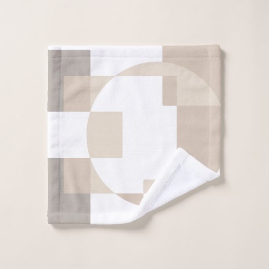 Soft Geometric Blocks – Simple and Sleek Badhandtuch Set (Waschlappen)