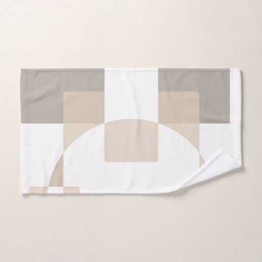 Soft Geometric Blocks – Simple and Sleek Badhandtuch Set (Handtuch)