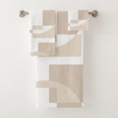 Soft Geometric Blocks – Simple and Sleek Badhandtuch Set (Insitu)