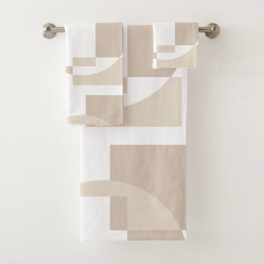 Soft Geometric Blocks – Simple and Sleek Badhandtuch Set (Insitu)