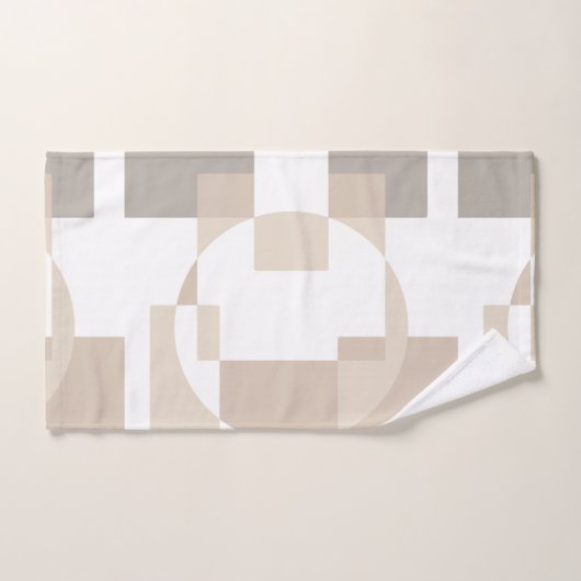 Soft Geometric Blocks – Simple and Sleek Badhandtuch Set (Handtuch)