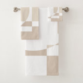 Soft Geometric Blocks – Simple and Sleek Badhandtuch Set (Insitu)