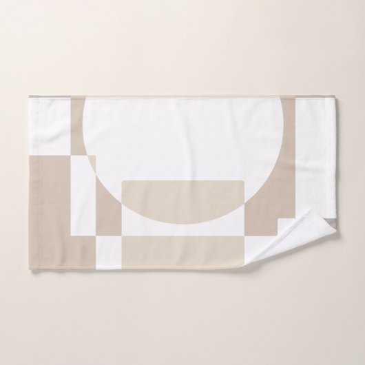 Soft Geometric Blocks – Simple and Sleek Badhandtuch Set (Handtuch)