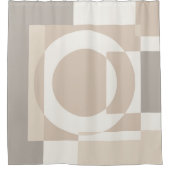 Soft Geometric Blocks – Simple and Sleek Duschvorhang (Vorderseite)