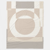 Soft Geometric Blocks – Simple and Sleek Fleecedecke (Vorderseite)