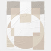 Soft Geometric Blocks – Simple and Sleek Fleecedecke (Vorderseite)