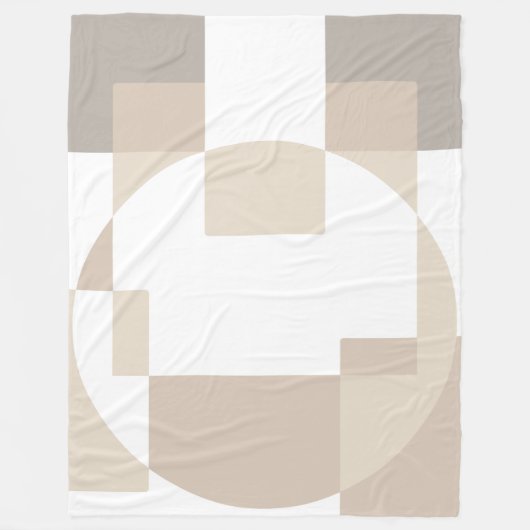 Soft Geometric Blocks – Simple and Sleek Fleecedecke (Vorderseite)