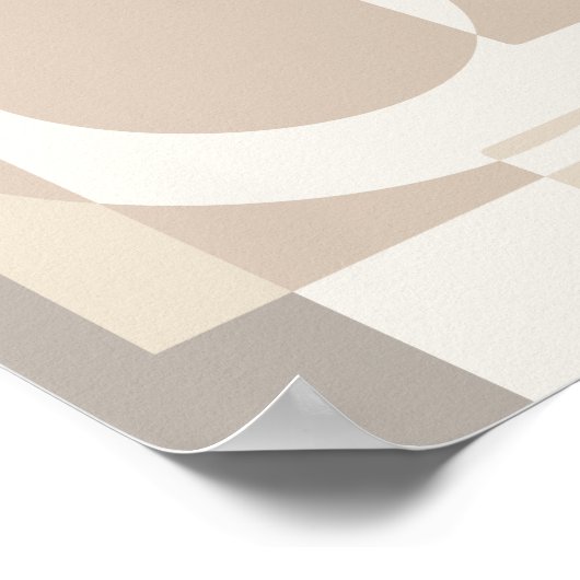 Soft Geometric Blocks – Simple and Sleek Poster (Ecke)