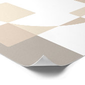 Soft Geometric Blocks – Simple and Sleek Poster (Ecke)