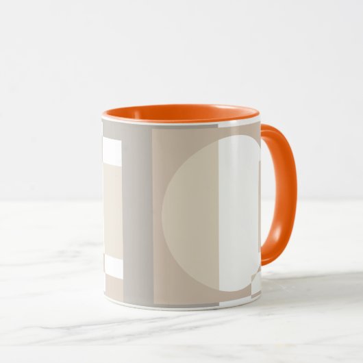 Soft Geometric Blocks – Simple and Sleek Tasse (VorderseiteRechts)