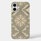 Soft Geometric iPhone16 Case - Nahtloses Muster De (Rückseite)
