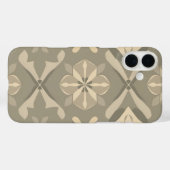 Soft Geometric iPhone16 Case - Nahtloses Muster De (Rückseite (Horizontal))