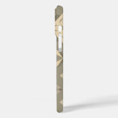 Soft Geometric iPhone16 Case - Nahtloses Muster De (Rückseite / Links)