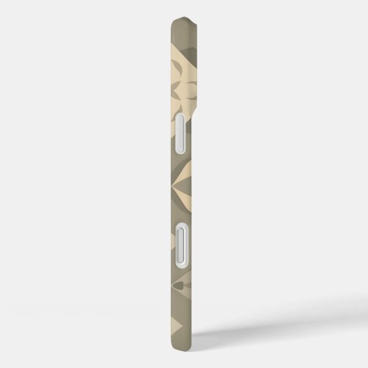 Soft Geometric iPhone16 Case - Nahtloses Muster De (Rückseite / Rechts)