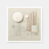 Soft Geometric Line Serviette (Vorderseite)