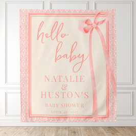 Soft Girl Bloral Romantischer Rosa Bugcoquette Wandteppich