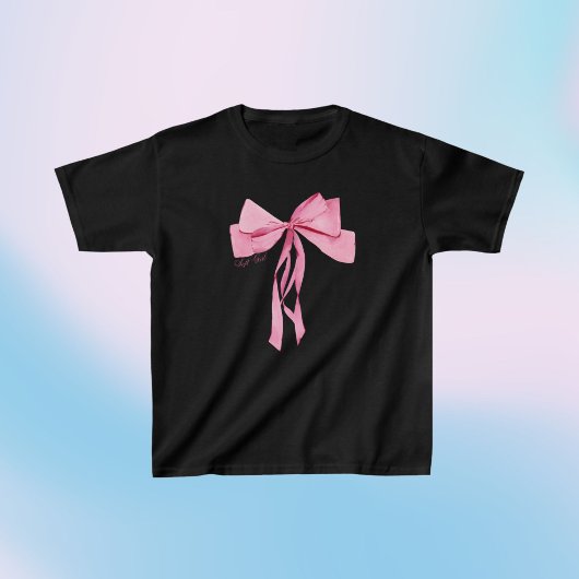 Soft Girl Coquette Pink Bow T-Shirt