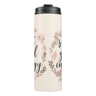 Soft Girl Energy Cute Girly Floral Thermosbecher