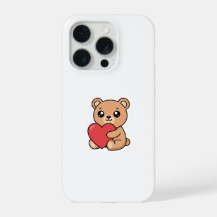 Soft Girl Era: Der niedliche Teddybär-Logo Case iPhone 15 Pro Hülle
