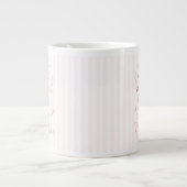Soft Girl Pink Bow Jumbo-Tasse (Vorderseite)