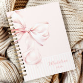 Soft Girl Pink Bow Notizblock