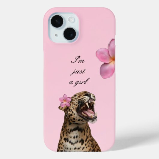 Soft Girl Pink Leopard Phone Case |Trendy & Girly (Rückseite)