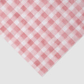 Soft Girly Pink White Plaid Stripes Birthday Seidenpapier (Ausschnitt)